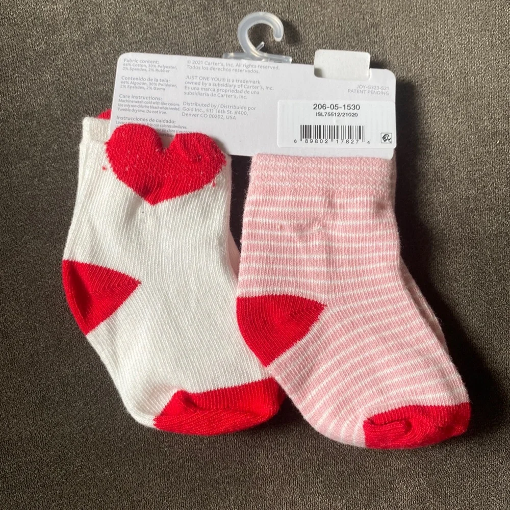 Baby Girl Heart Socks